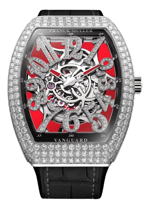 Review Franck Muller Vanguard Dragon Slim Skeleton Replica Watch V 41 S AT SQT D NBR CD DRAGON RG